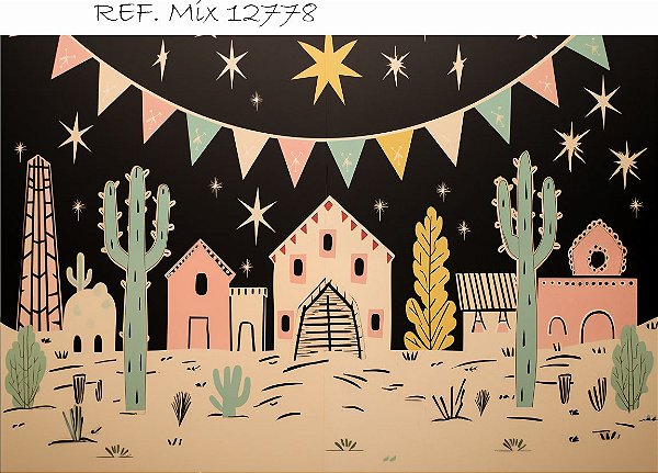 Fundo Fotográfico Cenário Festa Junina