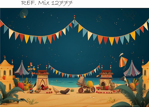 Fundo Fotográfico Cenário Festa Junina