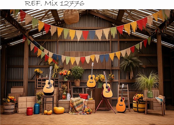 Fundo Fotográfico Cenário Festa Junina