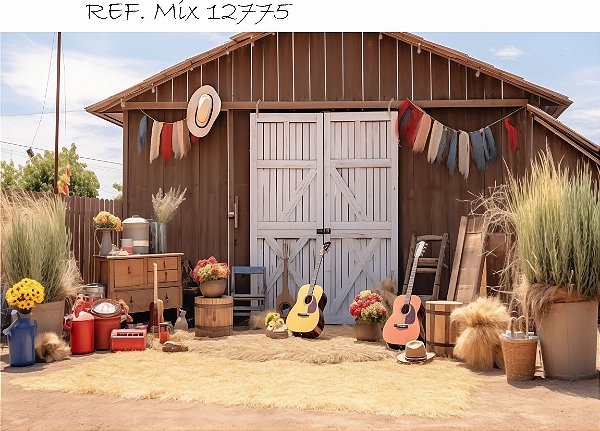 Fundo Fotográfico Cenário Festa Junina