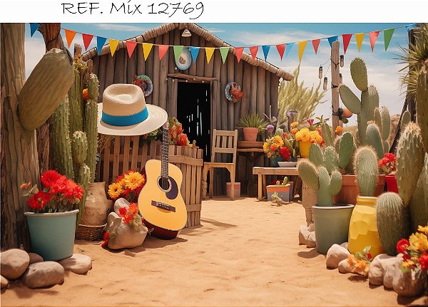 Fundo Fotográfico Cenário Festa Junina