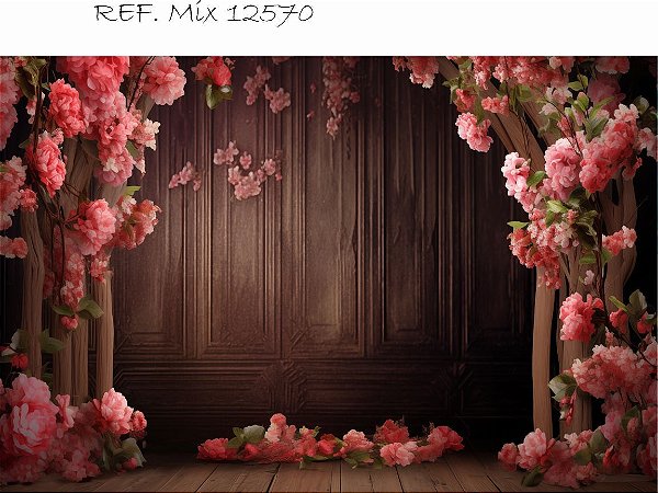 Fundo Fotográfico Cenário Floral