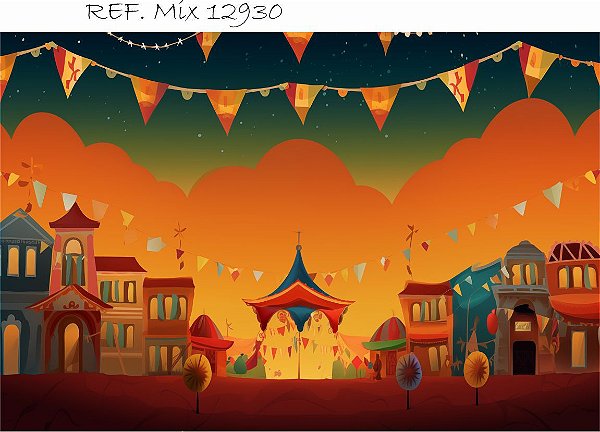 Fundo Fotográfico Cenário Festa Junina