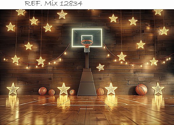 Fundo Fotográfico Cenário Basquete