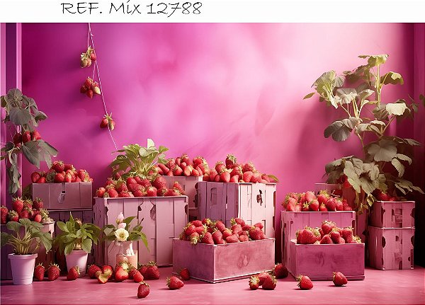 Fundo Fotográfico Cenário Smash Frutas