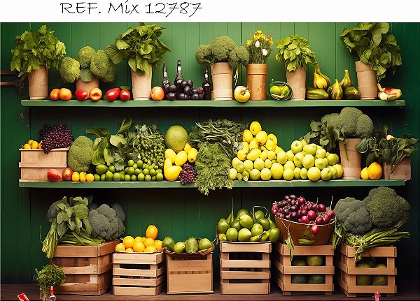 Fundo Fotográfico Cenário Smash Frutas