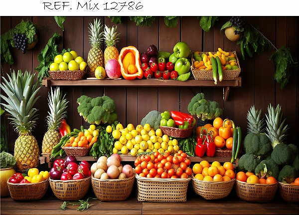 Fundo Fotográfico Cenário Smash Frutas