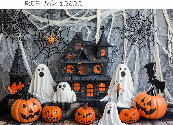 Fundo Fotográfico Cenário Halloween