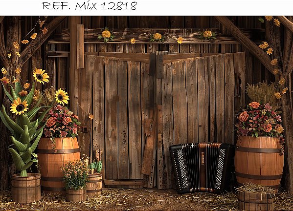 Fundo Fotográfico Cenário Festa Junina