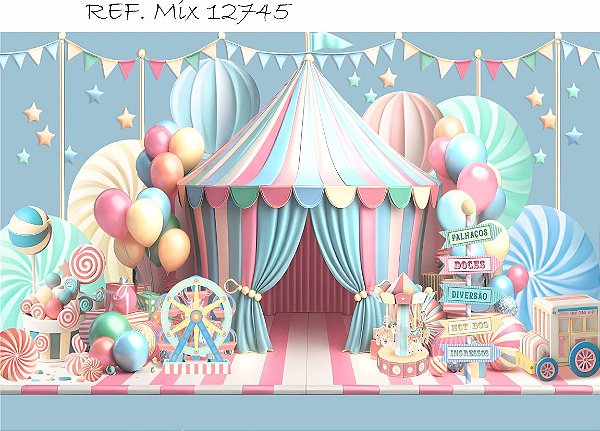 Fundo Fotográfico Cenário Circo
