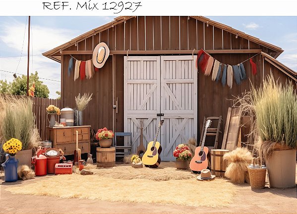 Fundo Fotográfico Cenário Festa Junina