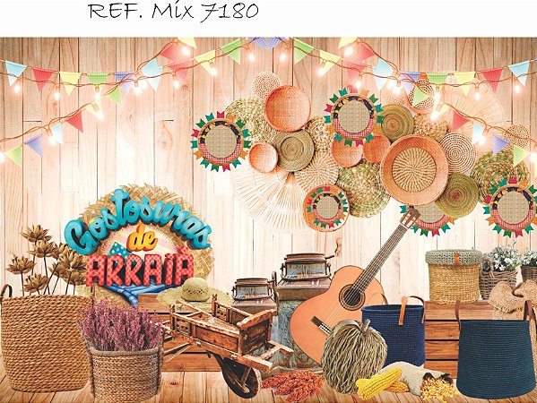 Fundo Fotográfico Cenário Festa Junina