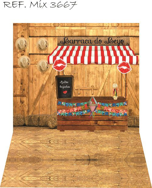 Fundo Fotográfico Cenário Newborn Festa Junina