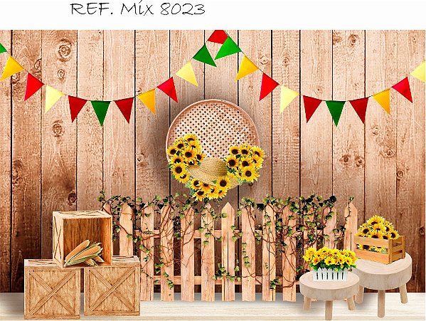 Fundo Fotográfico Cenário Festa Junina
