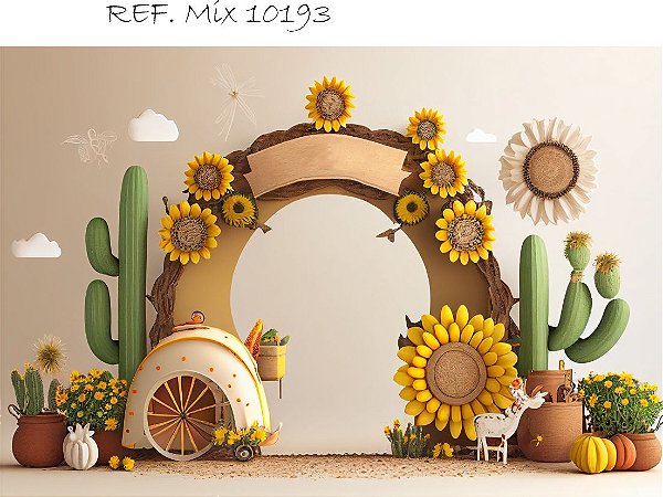 Fundo Fotográfico Cenário Festa Junina