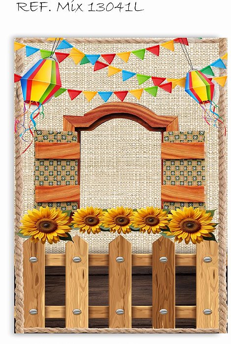 Fundo Fotográfico Lateral Festa Junina