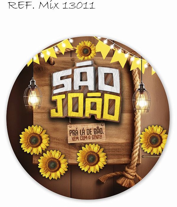Painel Festa Redondo Sublimado Festa Junina C/elástico