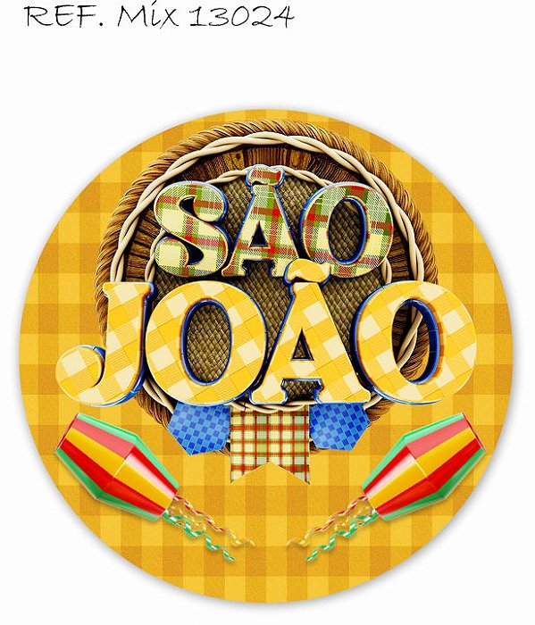 Painel Festa Redondo Sublimado Festa Junina C/elástico