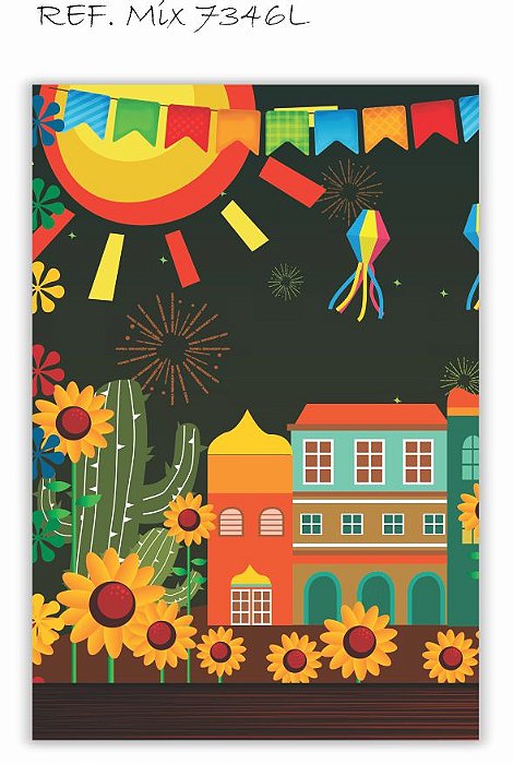 Fundo Fotográfico Lateral Festa Junina