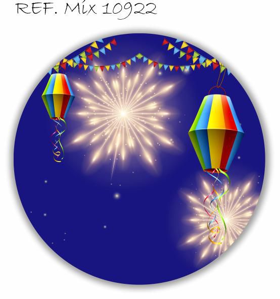 Painel Festa Redondo Sublimado Festa Junina C/elástico