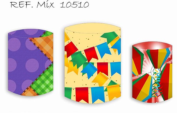 Trio De Capas P/ Cilindros Sublimado Festa Junina Veste Fácil