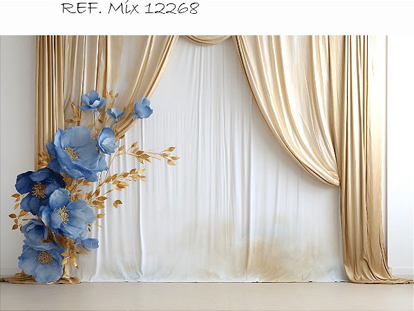 Fundo Fotográfico Sublimado 3D Floral