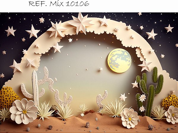 Fundo Fotográfico Sublimado 3D Festa Junina