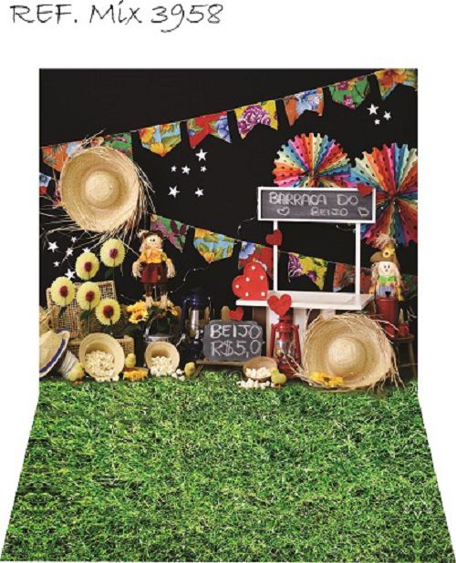 Fundo Fotográfico Cenário Newborn Festa Junina