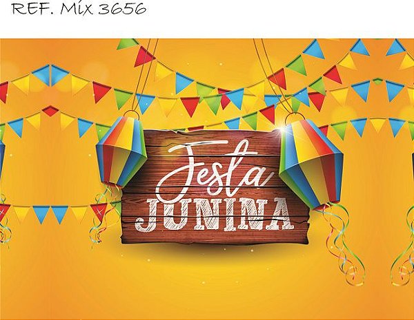 Fundo Fotográfico Sublimado 3D Festa Junina