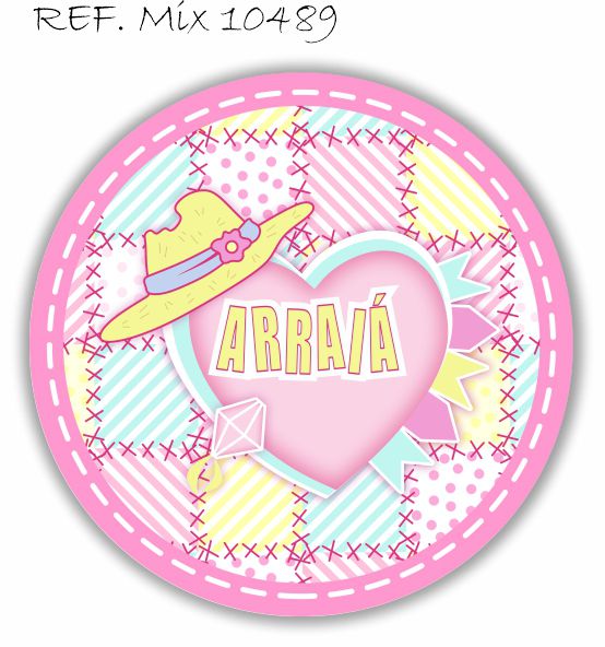 Painel Festa Redondo Sublimado Festa Junina C/elástico