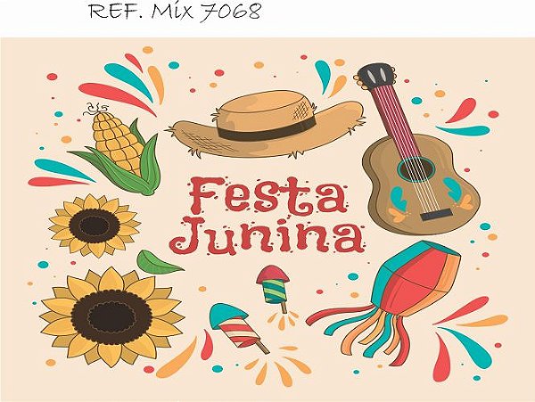 Fundo Fotográfico Sublimado 3D Festa Junina