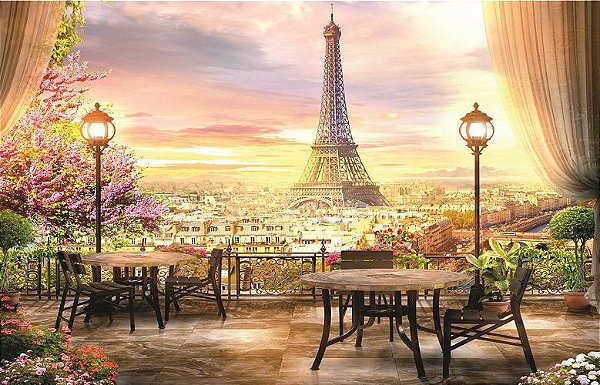 Fundo Fotográfico Sublimado 3D Paris