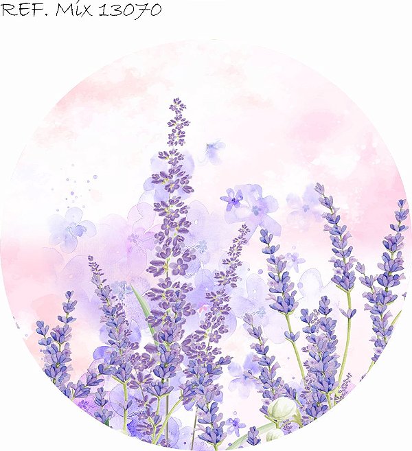 Painel Festa Redondo Sublimado Floral C/elástico