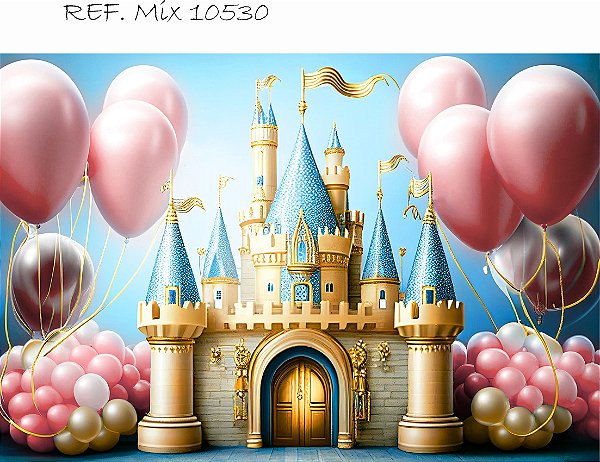 Fundo Fotográfico Sublimado 3D Castelo