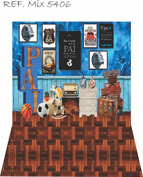 Fundo Fotográfico Cenário Newborn Dia Dos Pais