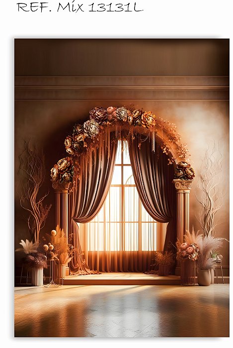 Fundo Fotográfico Lateral 3D Boho