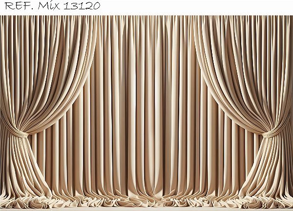 Fundo Fotográfico Sublimado 3D Cortina