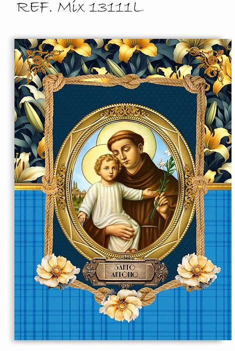 Fundo Fotográfico Lateral 3D Santo Antonio