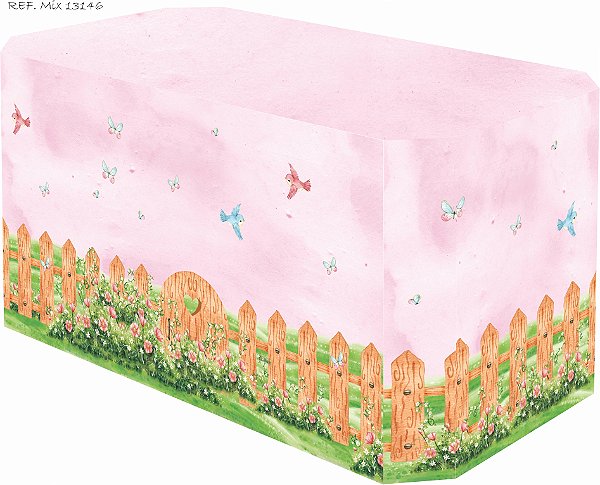 Capa Para Mesa Sublimada Em Tecido Veste Facil Jardim