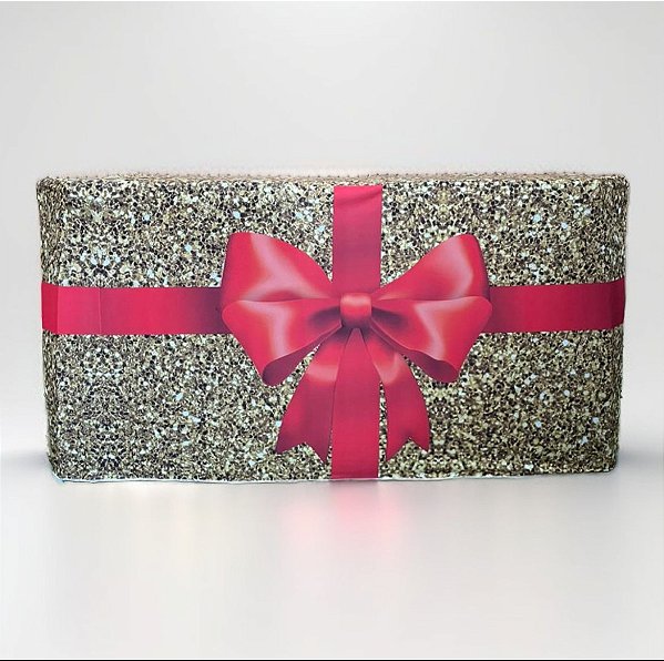 Capa Para Mesa Sublimada Em Tecido Veste Facil Tema Natal