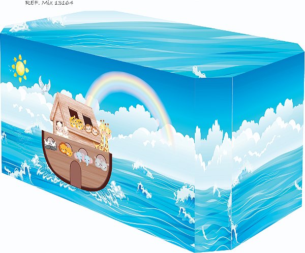 Capa Para Mesa Sublimada Em Tecido Veste Facil Arca De Noé