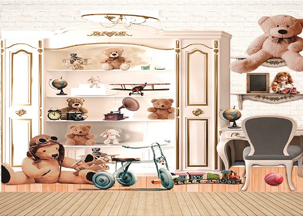 Fundo Fotográfico Sublimado 3D Dia Das Crianças