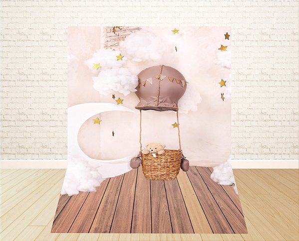 Fundo Fotográfico Cenário Newborn Balão