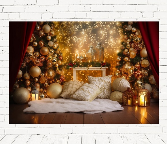 Fundo Fotográfico Sublimado 3D Natal