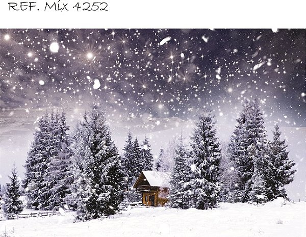 Fundo Fotográfico Sublimado 3D Natal