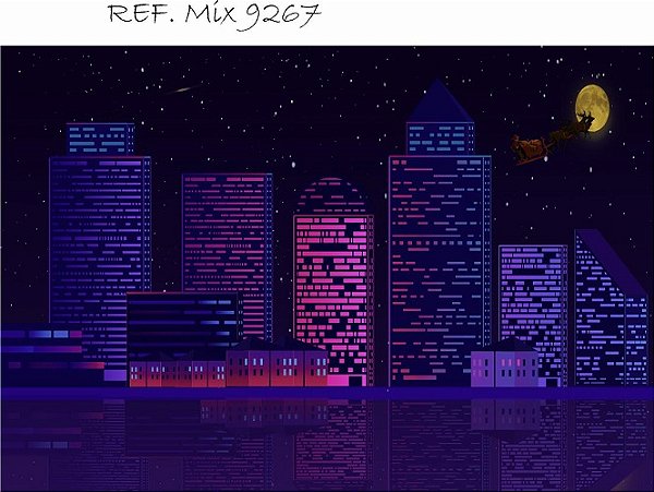 Fundo Fotográfico Sublimado 3D Natal