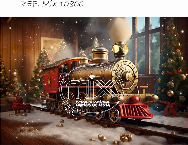 Fundo Fotográfico Sublimado 3D Natal