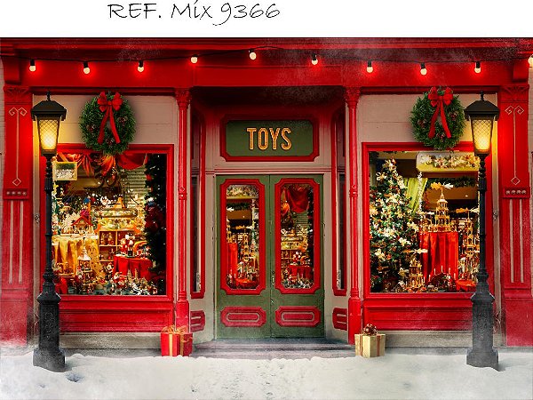 Fundo Fotográfico Sublimado 3D Natal