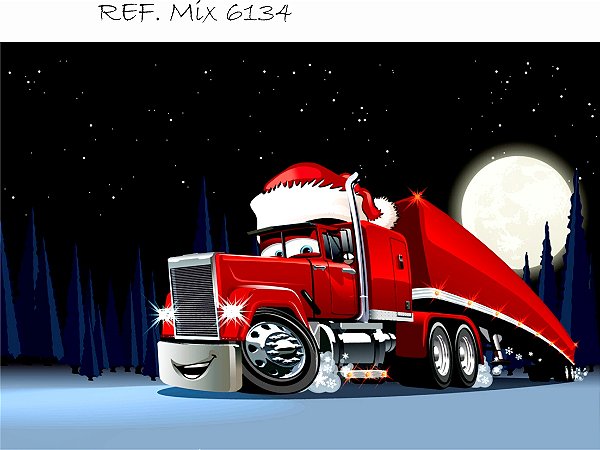 Fundo Fotográfico Sublimado 3D Natal