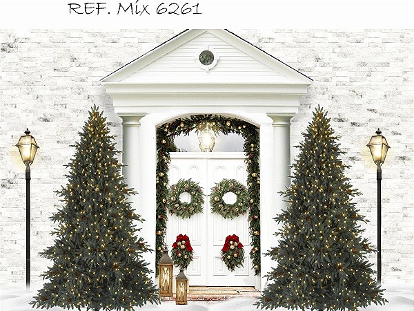 Fundo Fotográfico Sublimado 3D Natal